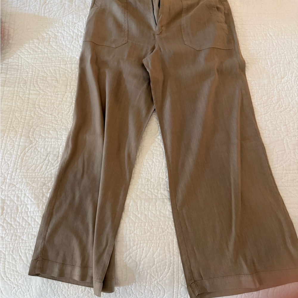 Kut from the Kloth Tan Wide-Leg Trousers